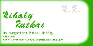 mihaly rutkai business card
